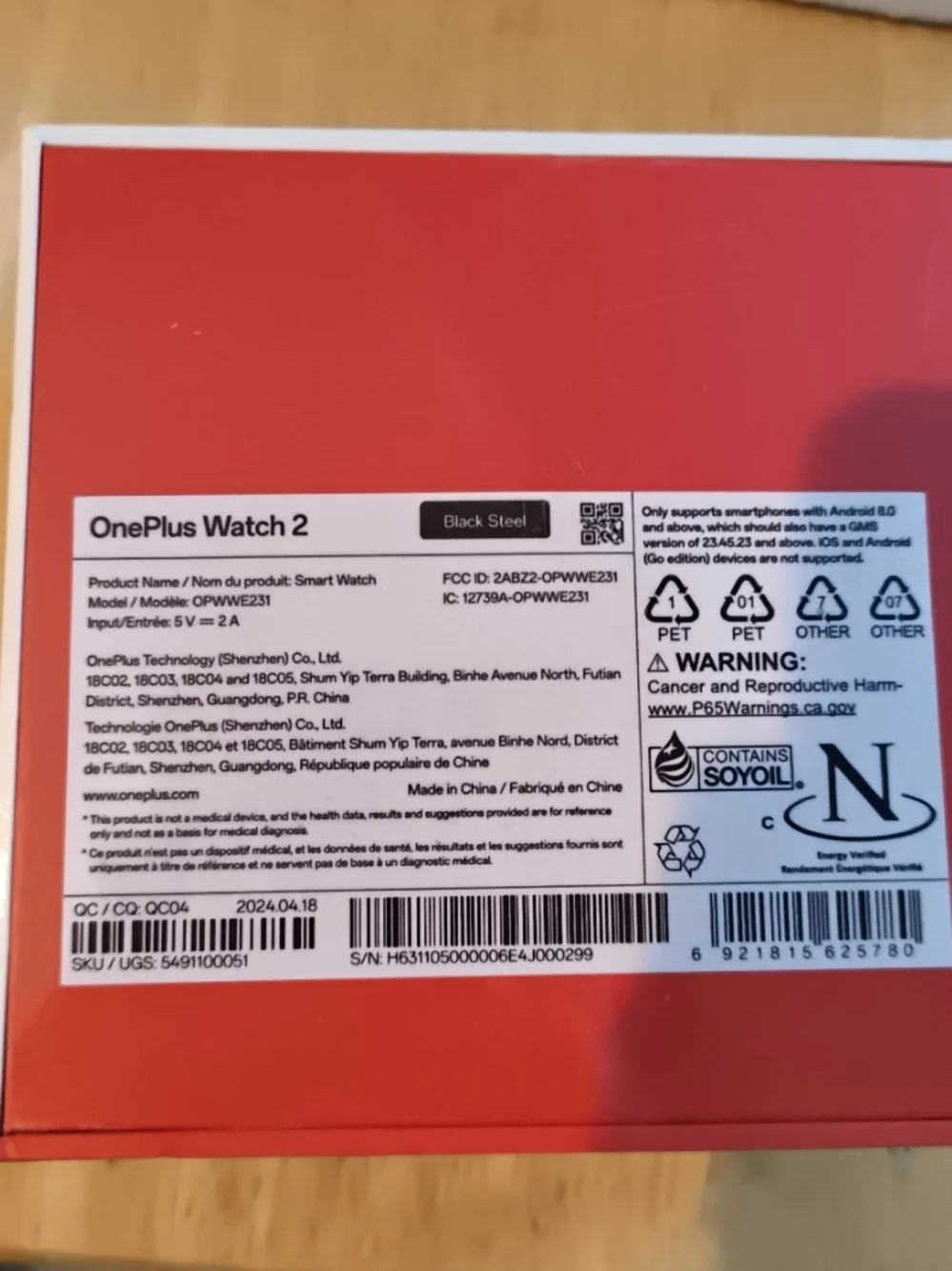 OnePlus Watch 2 - Black OnePlus Smartwatch